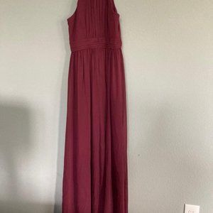 NWT Chiffon high-neck pleated junior bridesmaid dress